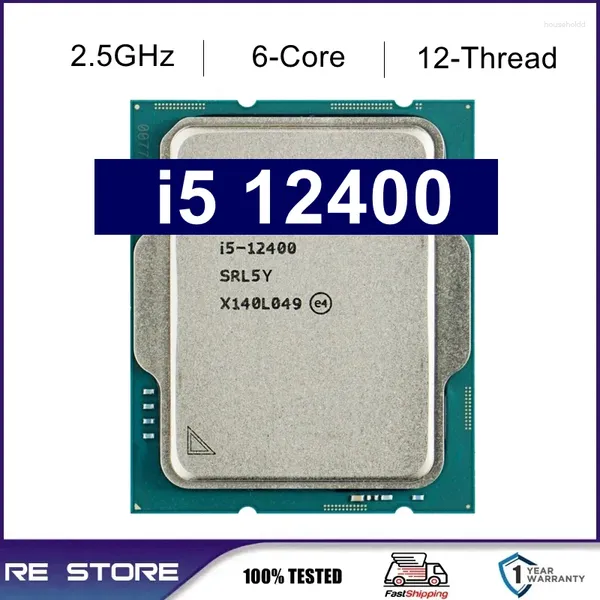 Anakartlar Çekirdek I5-12400 I5 12400 2.5GHz 6 Çekirdekli 12 Taşlı CPU İşlemci 10nm L3 18m 65W LGA 1700 Soğutucu Yok B760