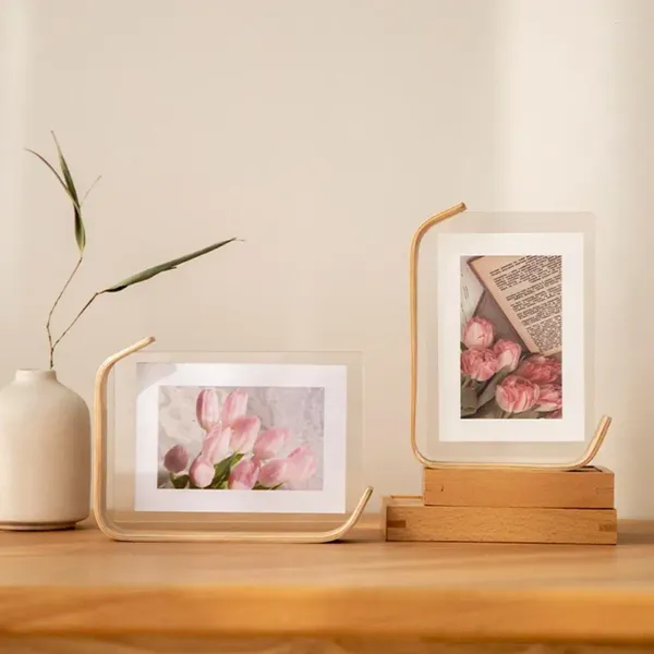 Frames Acryl Holz Po Rahmen DIY Herbarium Display Kalender Bild Home Dekoration