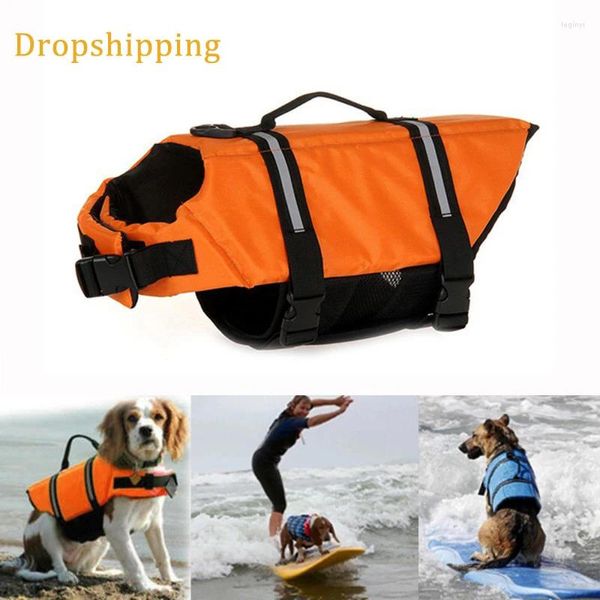 Cão vestuário maiô verão ao ar livre reflexivo flutuabilidade pet treinamento de água colete salva-vidas roupas esportivas