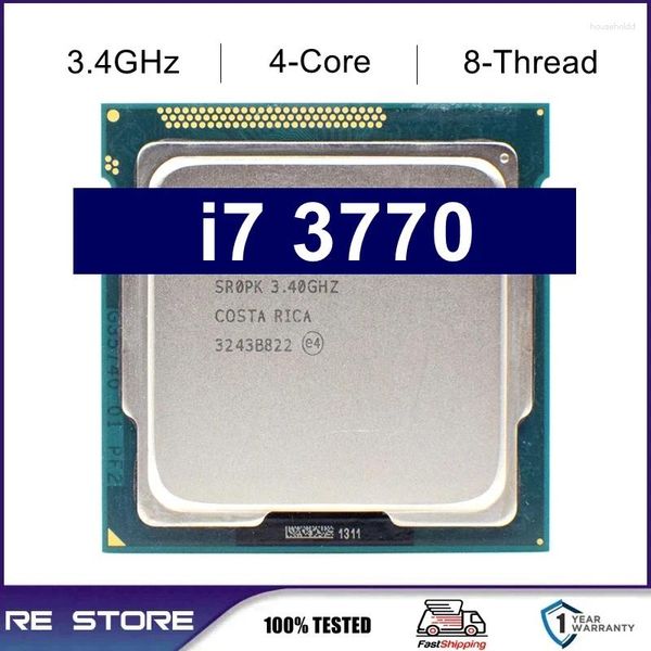 Schede madri utilizzate Core I7 3770 3.4GHz 8M 5.0GT/s LGA 1155 SR0PK CPU Processore desktop Scheda madre B75