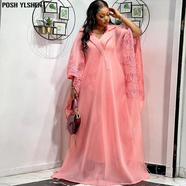 Abbigliamento etnico Plus Size Abaya Abiti africani per le donne 2024 Tradizionale Nigeria Ricamo Abito caftano Abito musulmano Abiti femme