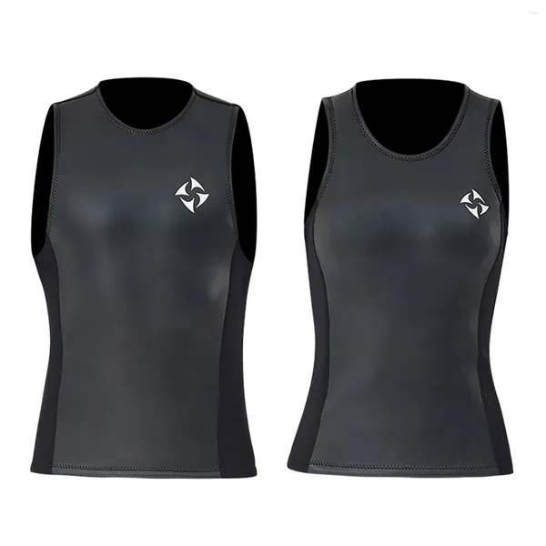 Mulheres Swimwear 2mm Colete de Mergulho de Couro para Homens Mulheres Sem Mangas Jaqueta 2 Peças Separadas Wetsuit Snorkeling Surf Colete Térmico