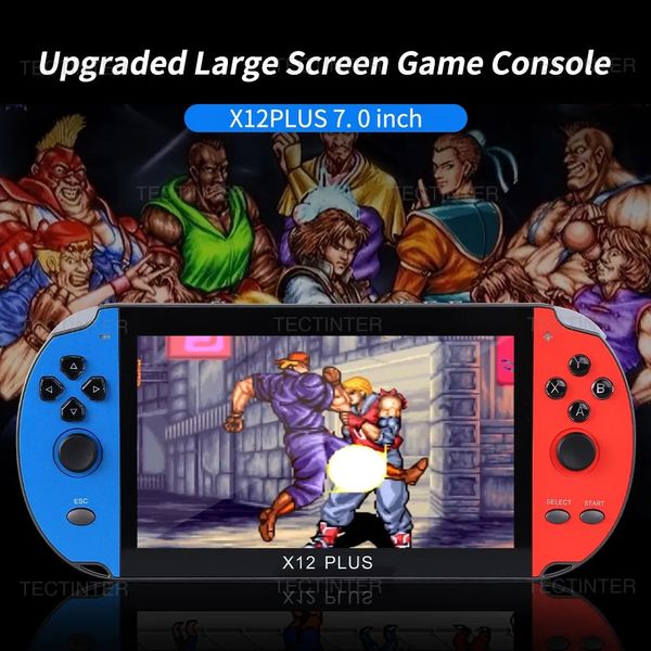 X7X12 Plus Retro Handheld Game Player Builtin 10000 Jogos Clássico Console Portátil Saída AV de Áudio e Vídeo 240123