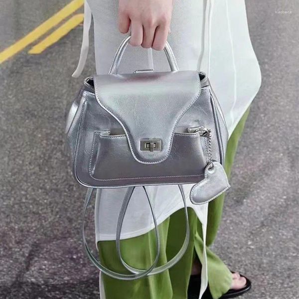 Школьные сумки, летний рюкзак для женщин, сумки в корейском стиле, повседневные путешествия, мини-кожаная цепочка