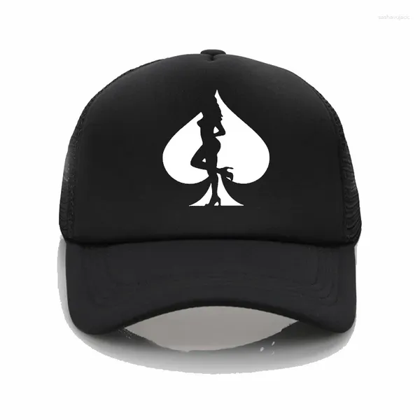 Cappellini da baseball Divertenti sexy Poker Stampa Baseball Uomo Donna Cappello da sole Ragazza Streetwear Berretto da camionista casual