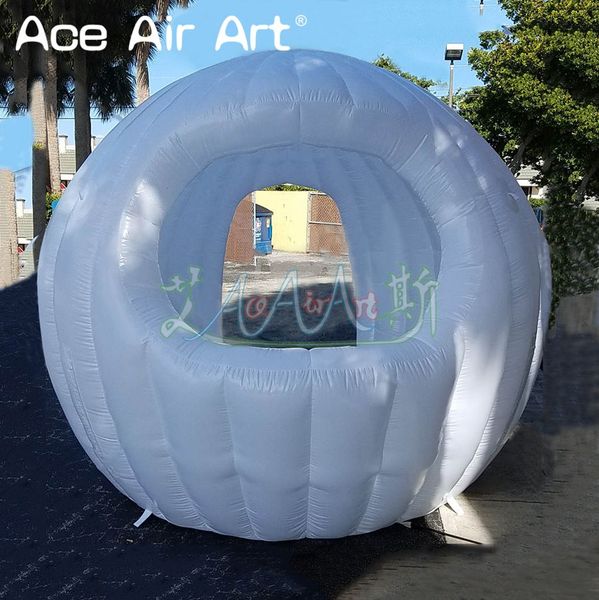 vendita all'ingrosso tenda principale gonfiabile creativa della cabina del gelato di Airblown della cupola di forma globulare della cabina del DJ da vendere