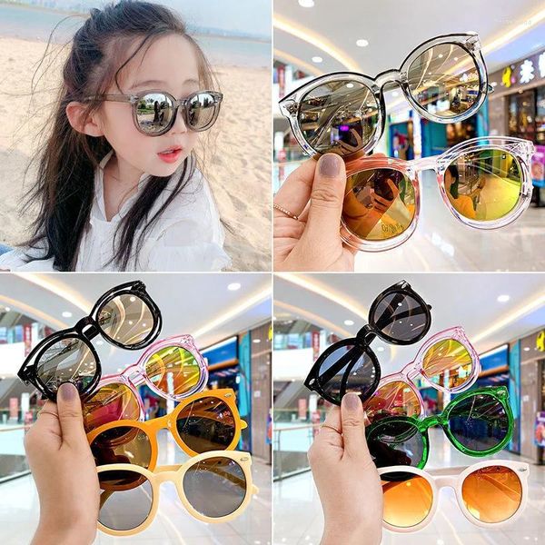 Sonnenbrille Kinder Fashion Square Children Jungen Mädchen stilvolle Schutzbrille Baby Brillen Party Brillen Oculos de Sol