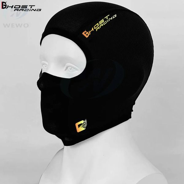 Passamontagna Maschera Moto Visiera integrale Bici Moto Ghiaccio Seta Antivento Antipolvere Protezione solare Sciarpa Estate Casco selvaggio Cappuccio 240119