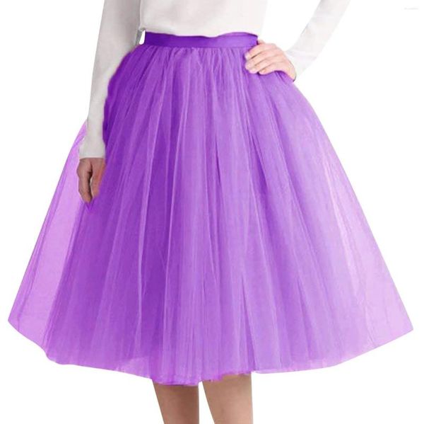 Etekler vintage 50s 60s kadın balo elbisesi tutu etek salıncak rockabilly petticoat fluffy düğün için 2024