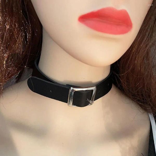 Choker Trendy PU Leder Seil Colliers Goth Fashion Design Kragen Halskette Für Frauen Schmuck Zubehör