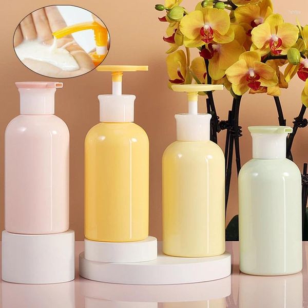 Depolama Şişeleri 1 adet 300ml Plastik Banyo Sabun Şişe Şişe Alt Bottle Losyon Dispenser Sabun Şampuanı Sıvı Vücut Yıkama Kremleri Doldurulabilir