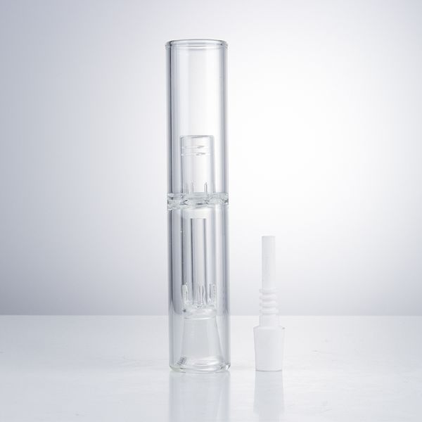 Vaping_dream nc020 dab teçhizat cam su bong fıskiye boru süper büyük bubbler yaklaşık 20 cm uzunluğunda OD 38mm 14mm 19mm 19mm titanyum kuvars seramik tırnak sigara boruları