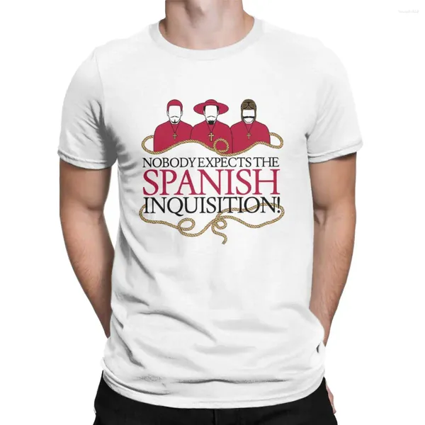 Herren T-Shirts Monty Python Nobody Expects The Spanish Inquisition Kreatives Hemd aus reiner Baumwolle Kurzarm Rundhals Kleidung Geschenkidee