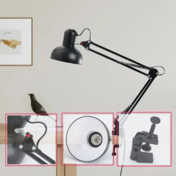 Lampade da tavolo Lampada da scrivania a LED flessibile Clip Home Office Lettura pieghevole moderna regolabile