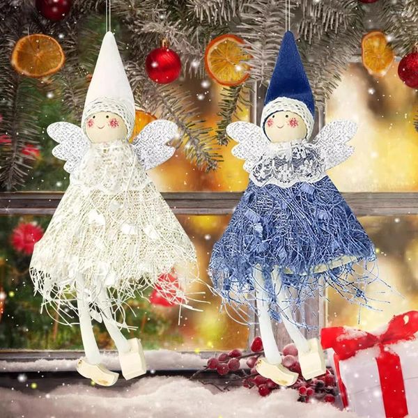 Weihnachtsdekorationen Engel Puppen Baum hängende Anhänger Ornamente Navidad 2024 Dekoration Natal Geschenk Noel Home Decor Jahr