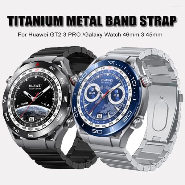 Samsung Watch için 22mm Titanyum Bandı İzle3 45mm Galaxy 46mm Erkekler Strap Huawei Ultimate GT2/3 Pro Yedek Bilezik