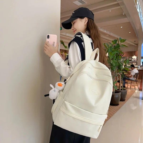 Sacos escolares Moda Mulheres Mochila Japonesa Feminino Mochilas Classe para Meninas 2024 Grande Médio Laptop Bagpack Viagem