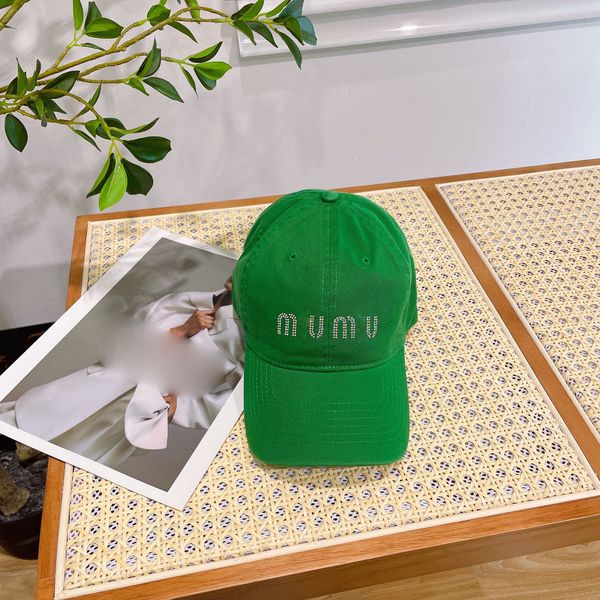 Moda Beyzbol Kapağı İlkbahar/Yaz Güneş Koruyucu Koyu Renkli Su Elmas Mektubu Kişiselleştirilmiş Tasarımcı Hat Çok yönlü Kore Edition Casquette