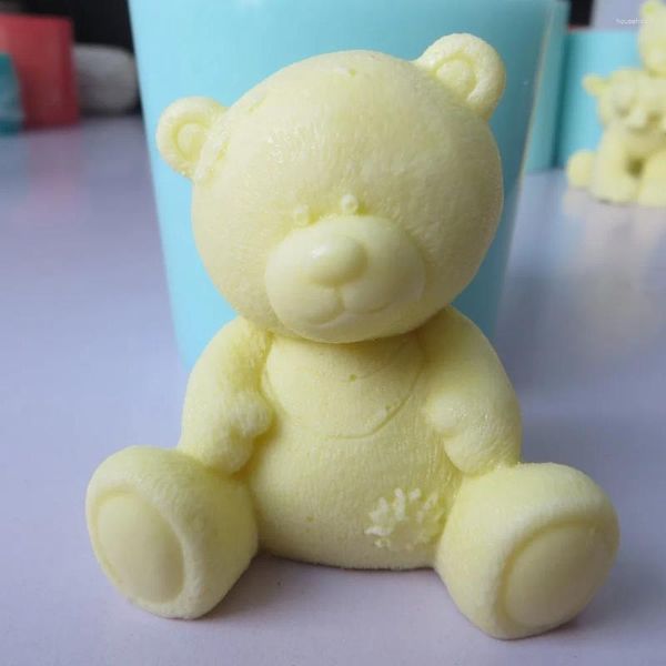 Backformen 3D Teddybär Form Tiere Silikonform DIY Weihnachten Kuchen Süßigkeiten Schokolade Mousse Dekoration Handwerk Werkzeug