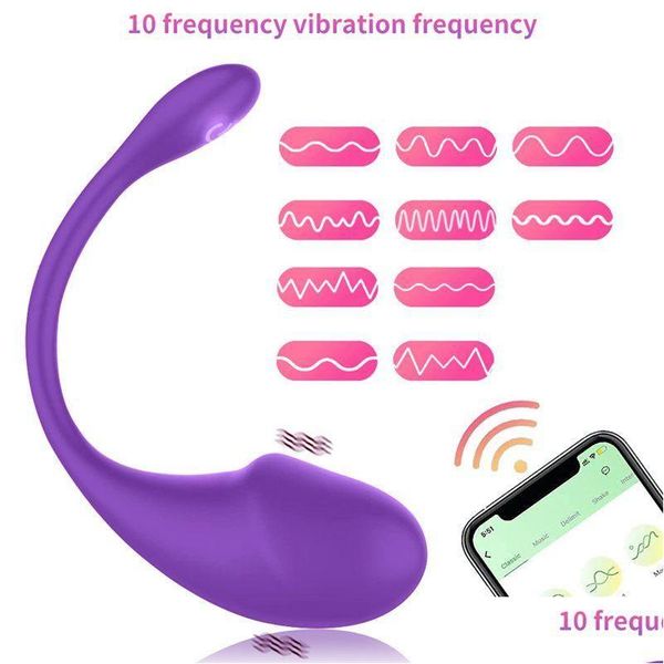 Beinmassagegeräte Masrs Spielzeug Bluetooth-Dildo-Vibrator für Frauen Drahtlose App-Fernbedienung Tragen Sie vibrierende Höschen Paar Shop Drop Deliv DH8FE