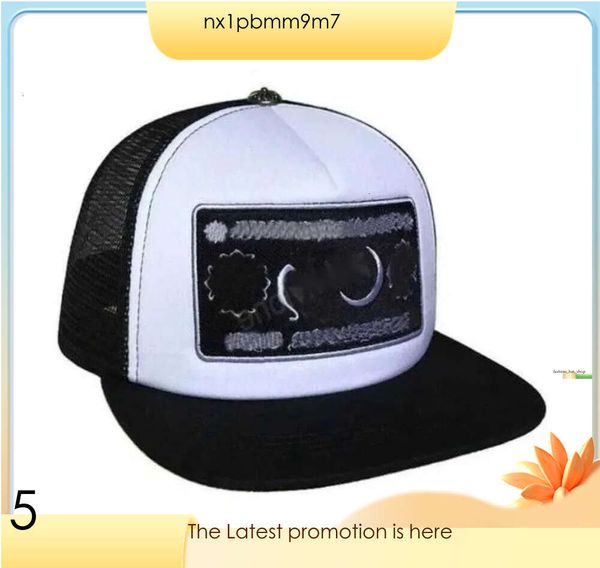 Chromees Corações Flor de Beisebol 23Ss Ch Cruz Corações Mens Snapbacks Chapéus Azuis Altas Mulheres Preto Qualidade Cap Designer Chrome 717