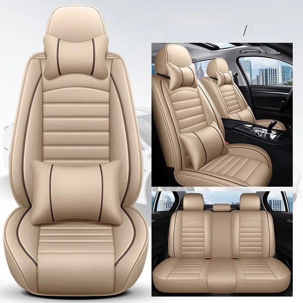 Capas de assento de carro universal com tudo incluído capa de couro para audi modelo q3 q5 q7 a4 a5 a6 a1 a3 a8 a7 s3 s5 s6 s7 s8 acessórios automóveis