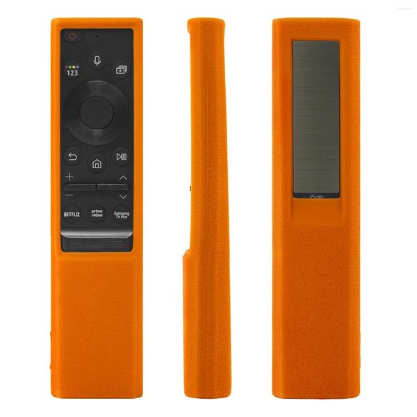 Controles remotos cobrem uso para Samsung Smart TV BN59-01385B 01386D 01386C BN59-01390A 01385A TM2280 Capa de silicone protetora de célula solar