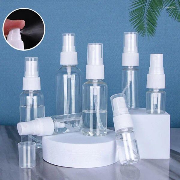 Garrafas de armazenamento 1 pc recarregável vazio spray viagem transparente plástico perfume atomizador pequena garrafa 20/50/100ml dropship