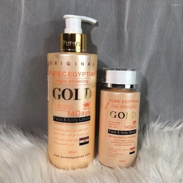 Vorratsflaschen 14Days Magic Whitening GOLD Gesichts- und Körperlotion 300 ml