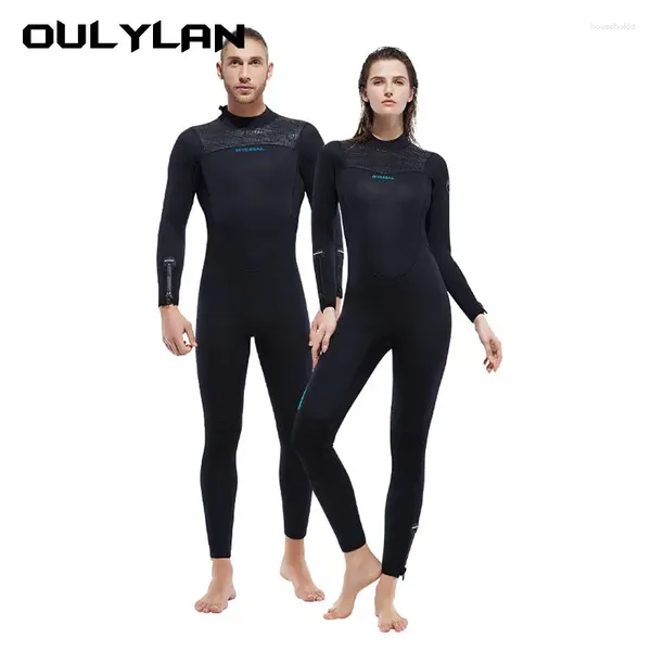 Costumi da bagno da donna Oulylan Muta da uomo 5mm Neoprene Manica lunga Mute in acqua fredda Corpo intero per immersioni Snorkeling Surf Nuoto