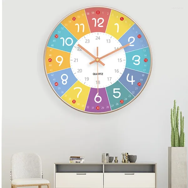 Orologi da parete Orologio semplice da 8 pollici Casa creativa Soggiorno Bambini Decorazione camera da letto per bambini Decorazioni per la casa al quarzo