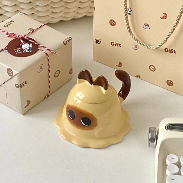 Tazze Kawaii Gatto Siamese Purè di Patate Tazza di Caffè Simpatica Tazza in Ceramica Tazze per Il Latte Alto Livello di Aspetto Accessori per la Cucina Articoli e Attrezzature per Acqua, Caffè, Tè