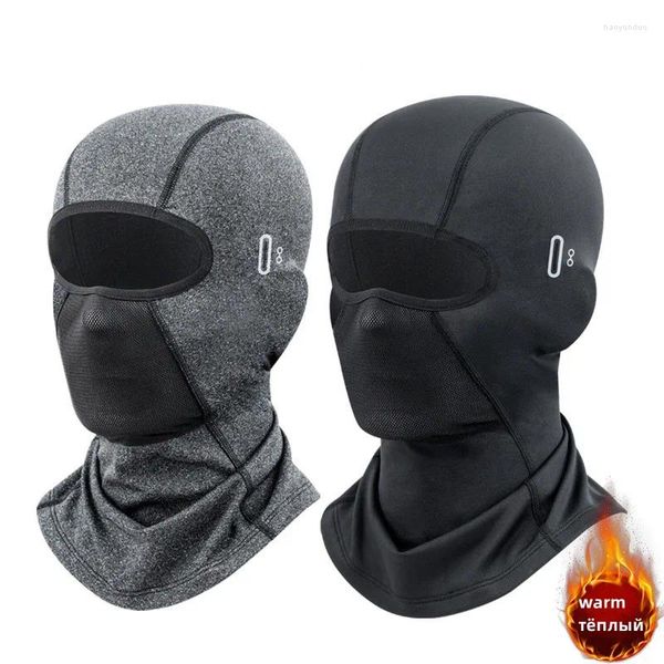 Bandanas inverno quente ciclismo boné para homens bicicleta motocicleta balaclava à prova de vento esportes cachecol veludo capa facial feminino caminhadas chapéu de esqui