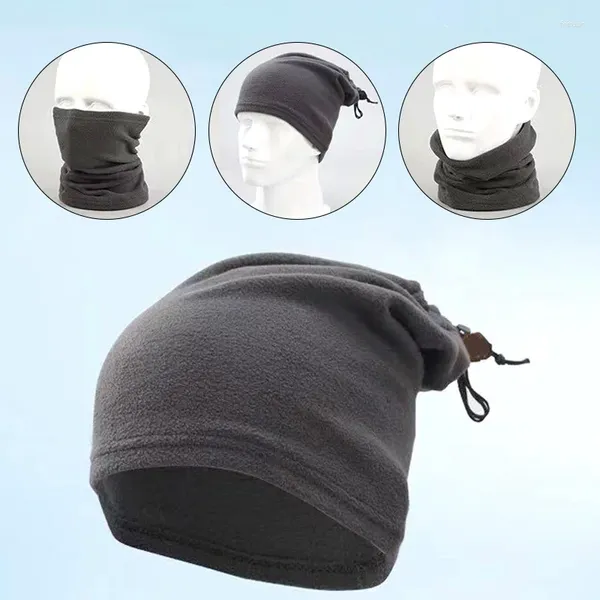 Шарфы, зимняя утолщенная плюшевая маска, регулируемый шарф на шнурке, многофункциональная флисовая подкладка, грелка для ушей, уличная велосипедная лыжная шапка
