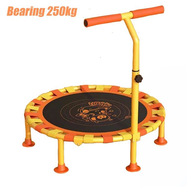 40 Kinder-Trampolin, faltbar, Indoor-Fitness-Springen für Erwachsene, mit Saugnapf, verstellbare Armlehnen, Tragfähigkeit 250 kg, Kindergeschenk 240127