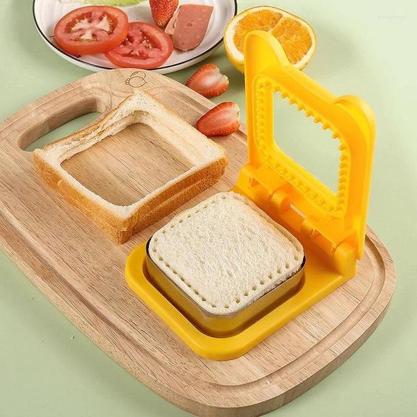 Backformen, quadratisches Sandwich-Ausstecher- und Versiegelungsset für Kinder, Mittagessen, Sandwiches, Entkruster, kein Krustenteil, Brot, Toast, Frühstück