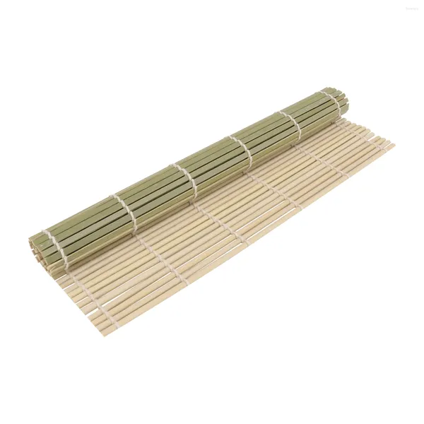 Conjunto de Louças Sushi Roller Natural Making Mat Tools Verde (30x30cm)