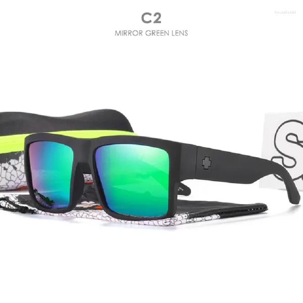 Occhiali da sole CYRUS polarizzati quadrati con logo Uomo Donna Classic Fashion Sport Driving Shades Custodia gratuita