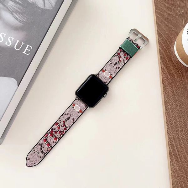 Şaşırtıcı saat bandı kayışları 38mm 40mm 41mm 42mm 44mm 45mm 49mm Lüks Apple Watch Band HI Kaliteli Tasarımlar Saat Bantları Iwatch 8 7 6 5 4 PU Deri L logo kutusu Kadın Adam