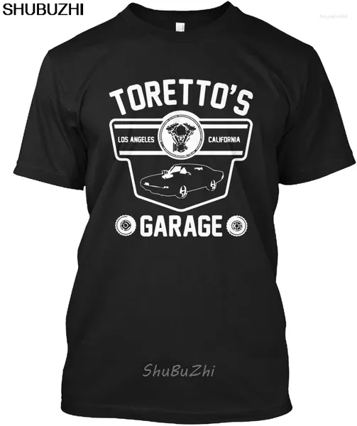 Camisetas masculinas Velozes e Furiosos Torento Garage Mens - Toretto's Los Tagless Camiseta Sbz3391