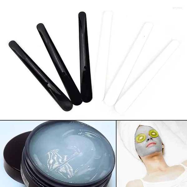 Pennelli per trucco 10 pezzi Maschera facciale in plastica Spatole per miscelazione Cucchiaio Stick Strumenti cosmetici