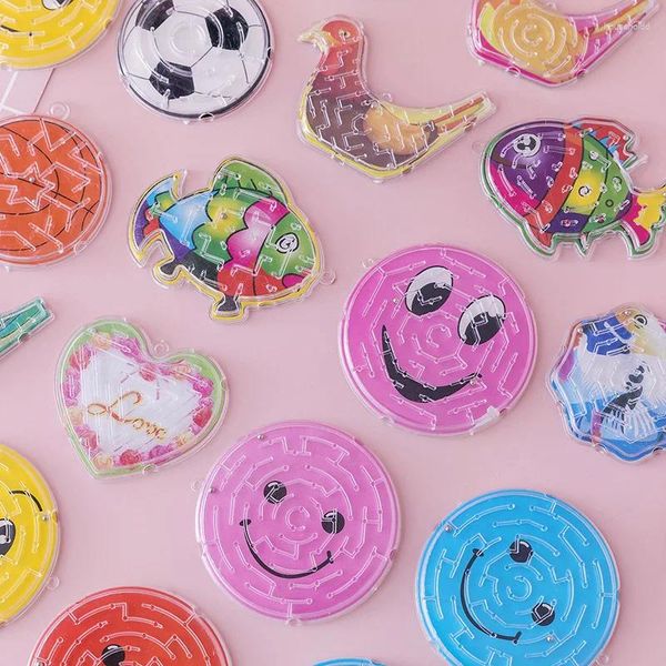 Festa Favor 20 Pcs Bonito Animal Avião Labirinto Jogo Pequeno Labirinto Inteligência Brinquedos Bebê Chuveiro Crianças Aniversário Favores Pinata Fillers