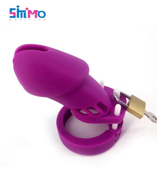 SMMQ Gabbia maschile in silicone Morbido CB Cock Rings Anello di cinque dimensioni per Testic Holy Trainer Sex Toys Uomini Casti Dispositivi 2110136442047