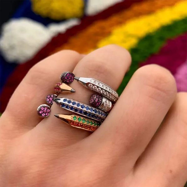 Missvikki original mix match empilhável pulseiras anéis para mulheres nupcial casamento lápis pulseira aberta pulseira dubai festa jóias 240131
