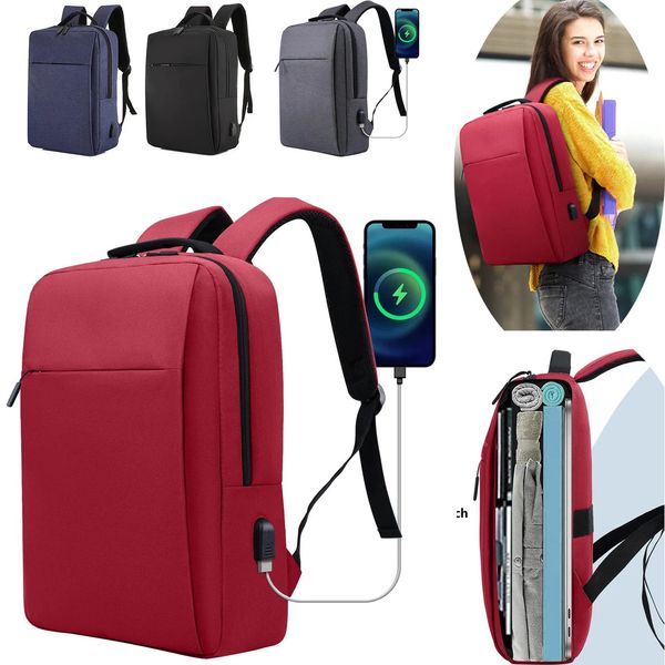 Laptoptasche für Damen, leichter Computer-Rucksack, wasserdichter Anti-Fall-Stoff mit Seitentaschen für Geschäftsreisen, Schule 240119