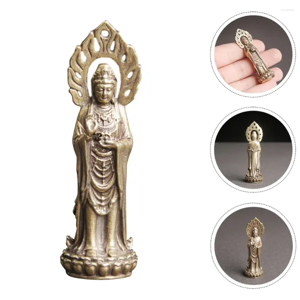 Bahçe Dekorasyonları Vintage Buda Light Avalokitesvara Dekoratif Buda Figürleri Ofis Guan Yin Asma Takılar Heykeli