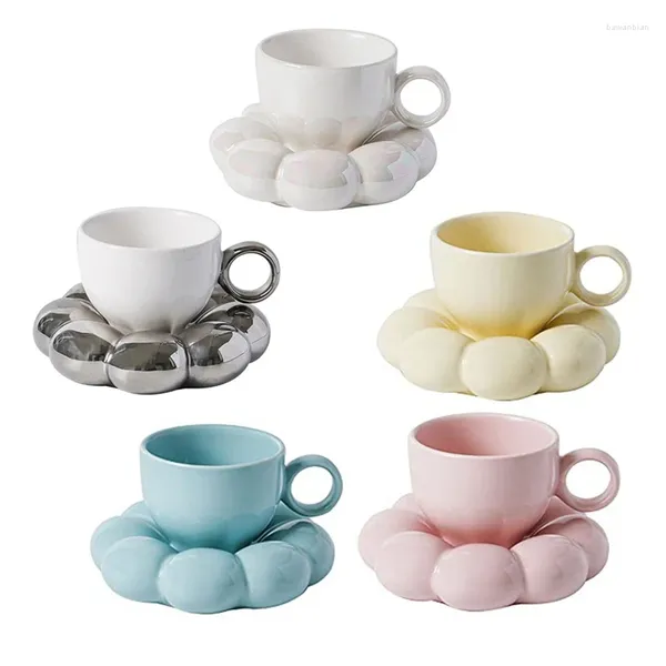 Tazze Coppia Carina Tazza da Caffè Creativa-Uomini e Donne Tazza Studente Ufficio Piccola Tazza in Ceramica Fresca Grande capacità Acqua Durevole