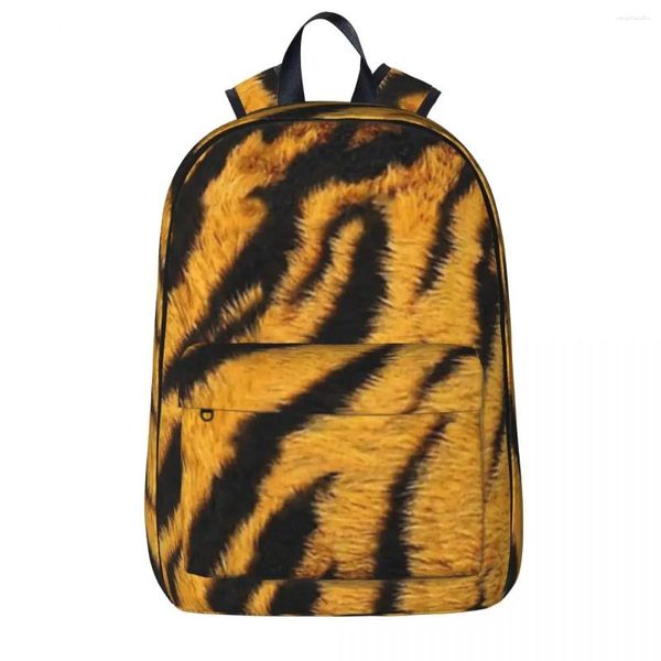 Zaino Tiger Fur Boy Girl Bookbag Borsa da scuola per bambini Cartone animato Zaino per bambini Zaino per laptop Spalla di grande capacità