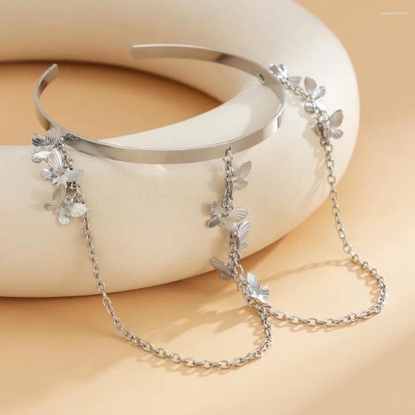 Braccialetti con ciondoli Braccio a farfalla Stella di moda Metallo Matrimonio Catena da sposa Motivo geometrico Corpo Bangle Sposa