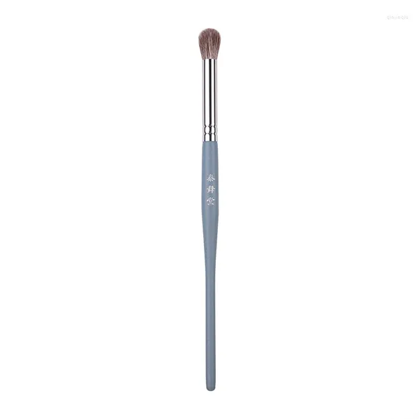 Pincéis de maquiagem Y314c Professional Handmade Soft Cabra Cabelo Cavalo Sombra Blending Brush Blue Handle Make Up